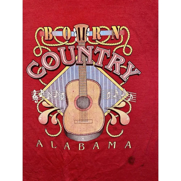 Vintage Alabama Band Shirt Concert Tour‎ 90s Single Stitch Country Red Mens XL - Picture 2 of 8